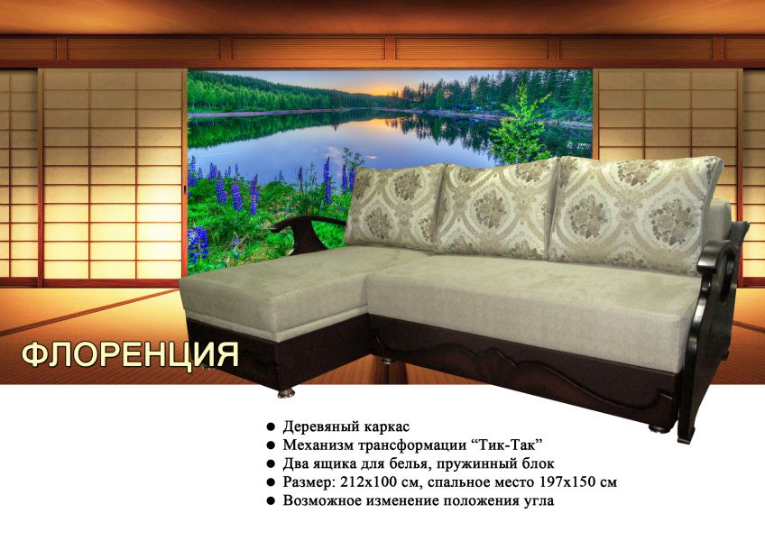 угловой диван флоренция в Бийске