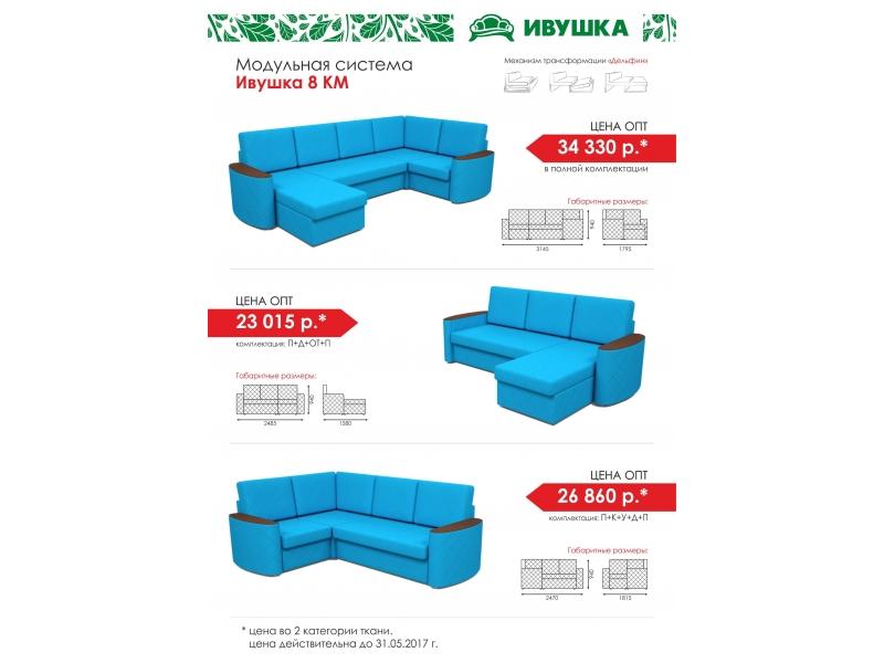модульный диван ивушка 8 км в Бийске