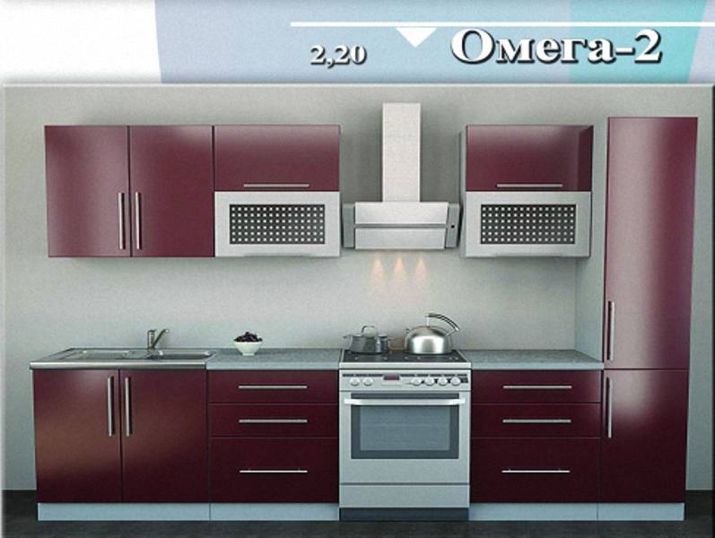 кухня прямая «омега 2» в Бийске