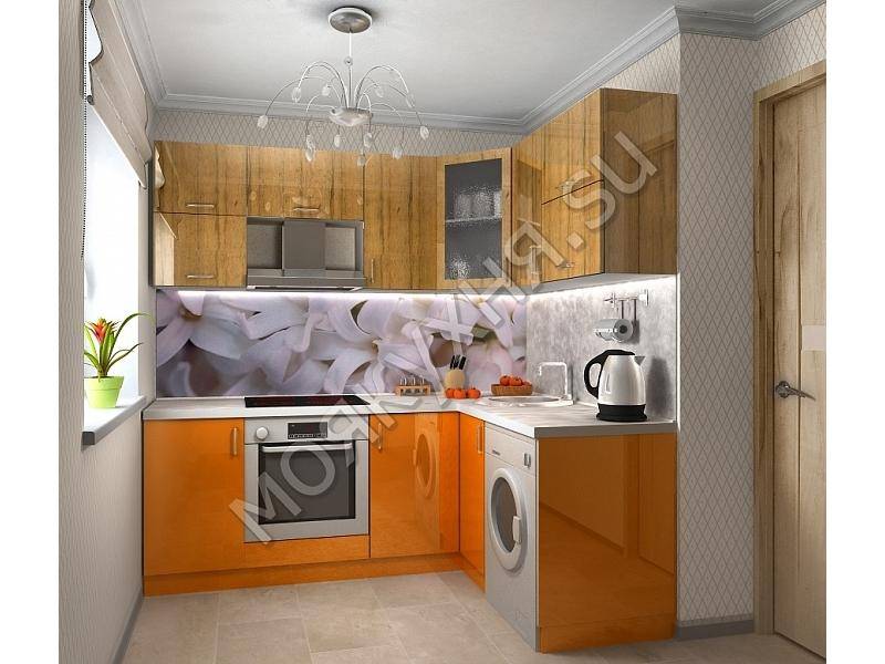 яркая угловая кухня в Бийске