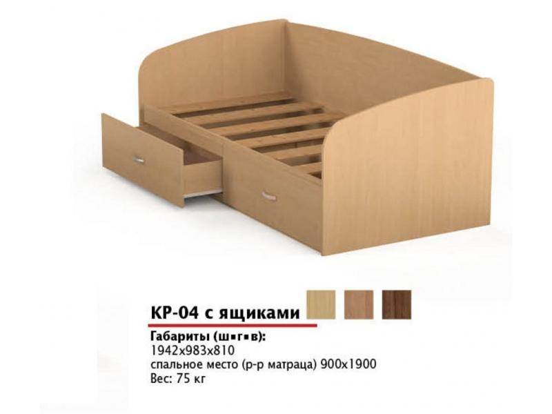 кровать кр 04 с ящиками в Бийске