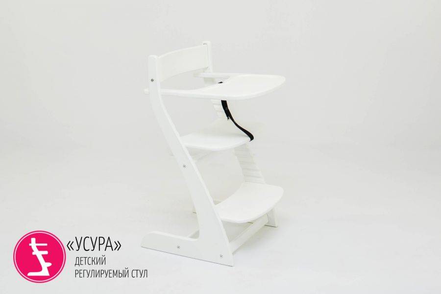 детский растущий регулируемый стул усура белый в Бийске