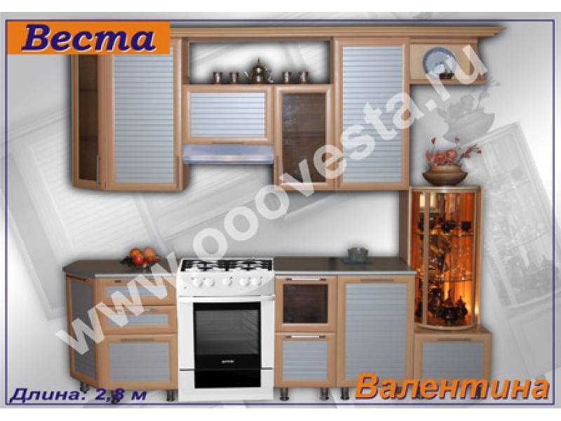 кухонный гарнитур прямой валентина в Бийске