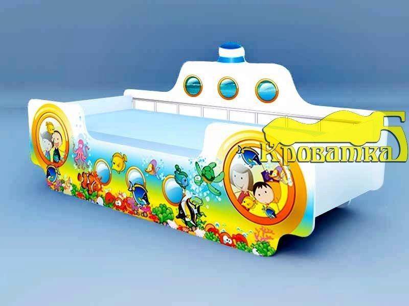 яркая кровать кораблик субмарина в Бийске