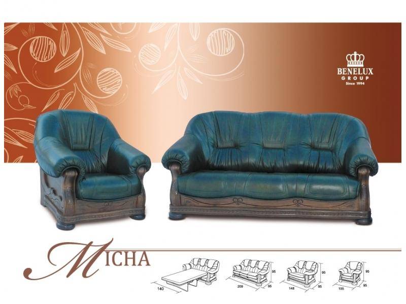 кожаный диван misha в Бийске