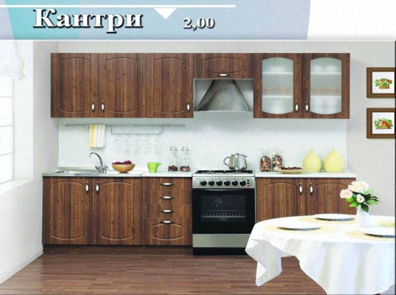 кухня прямая «кантри» в Бийске