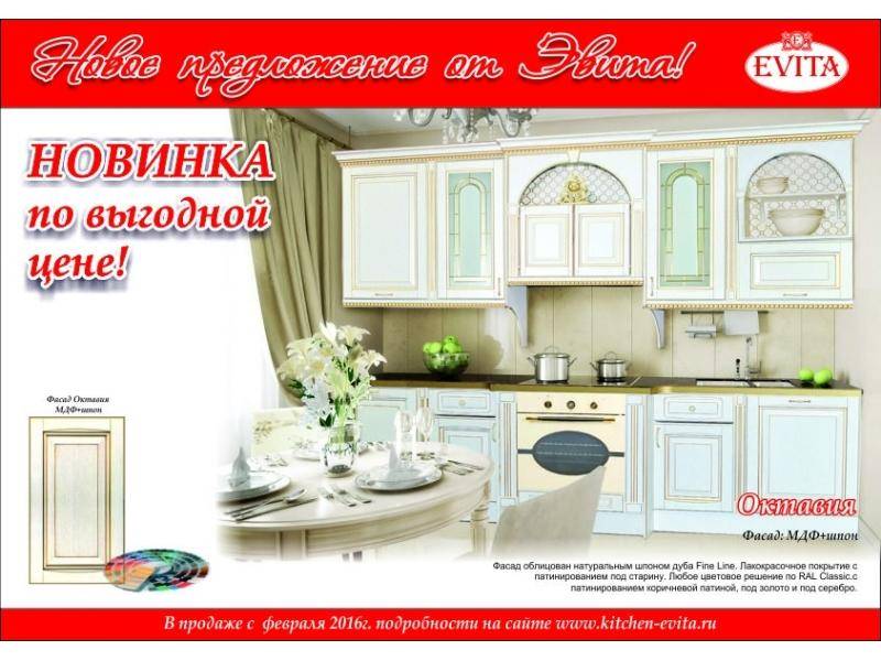кухня прямая октавия в Бийске