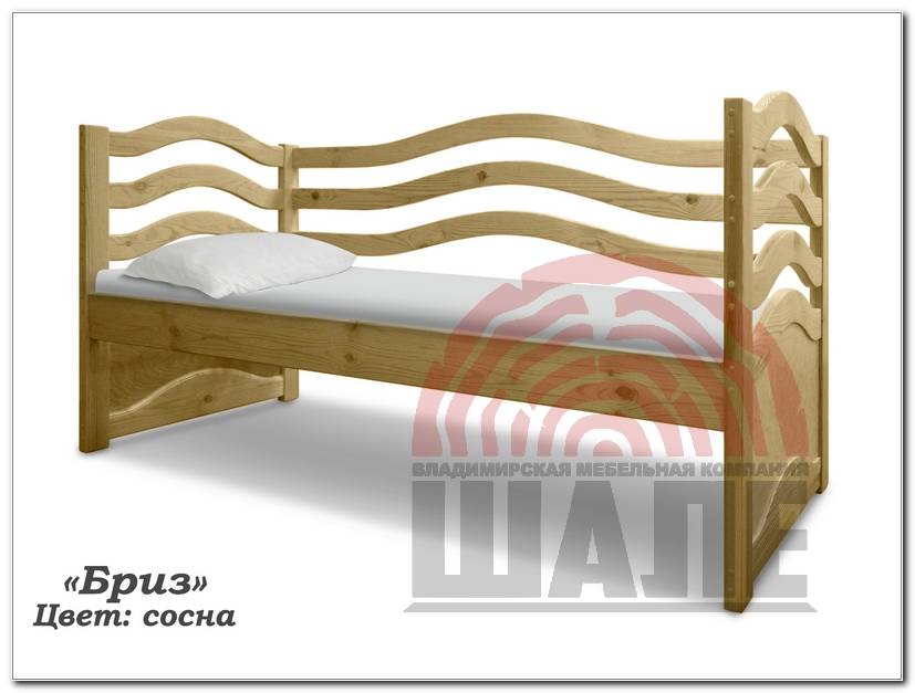кровать с высокой спинкой бриз в Бийске