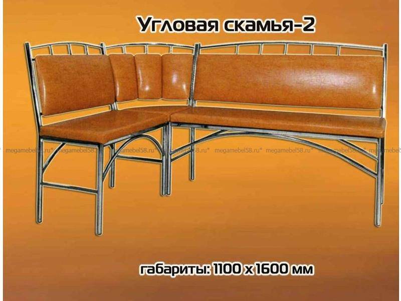 уголок кухонный на хромированном основании №2 в Бийске