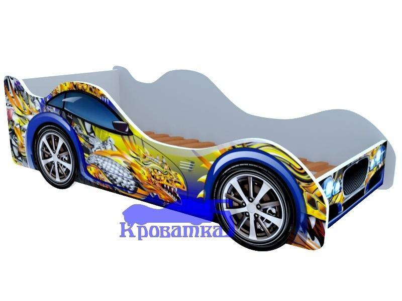 кровать для мальчика синий дракон в Бийске