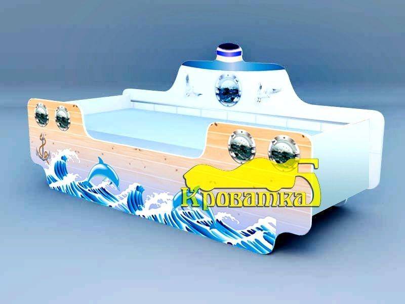 детская кровать кораблик дельфины в Бийске