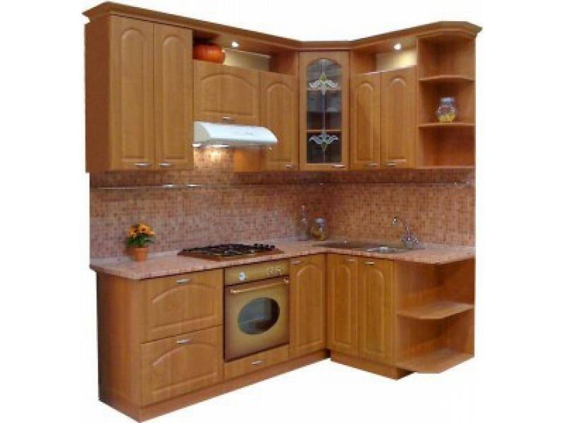 кухонный гарнитур угловой ольха 2 в Бийске
