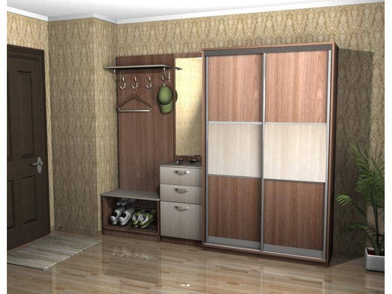 прихожая со шкафом-купе в Бийске