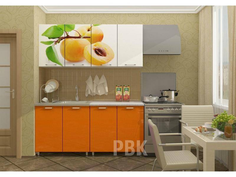 оранжевая кухня персик в Бийске