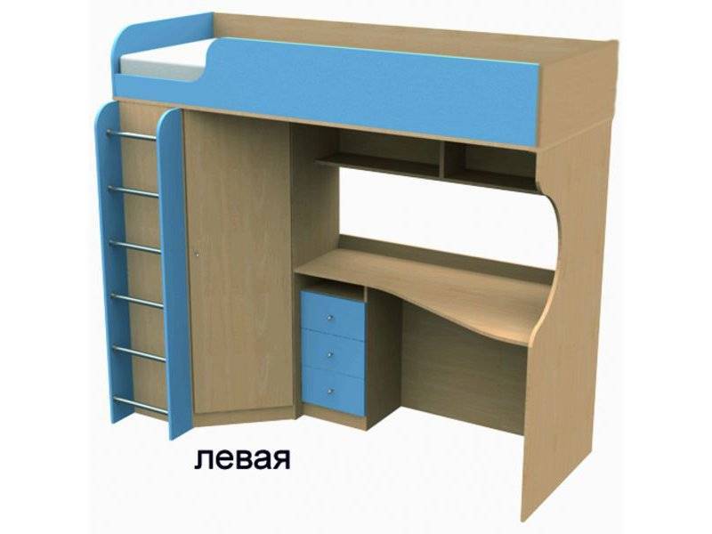 кровать двухъярусная со столом в Бийске