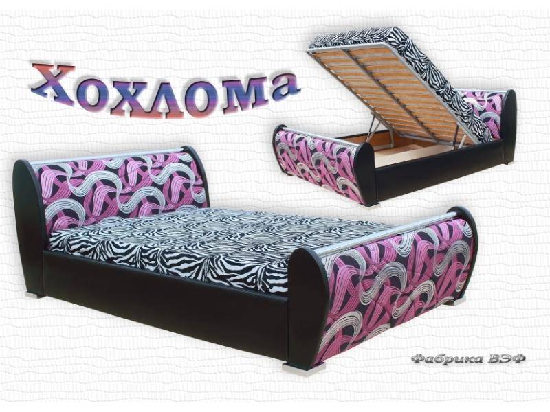 кровать с подъемным механизмом хохлома в Бийске