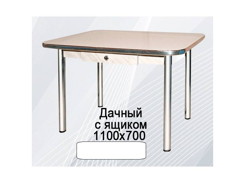 стол обеденный дачный с ящиком в Бийске