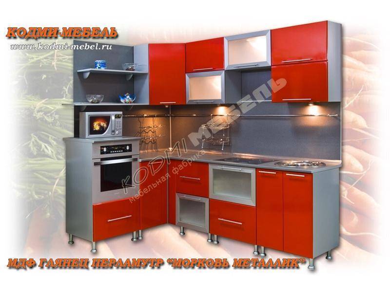 кухонный гарнитур угловой морковь в Бийске