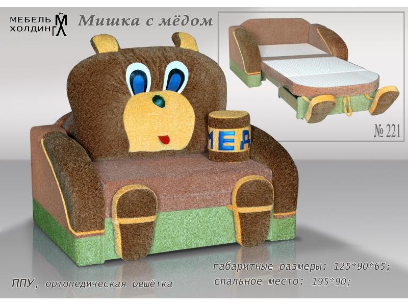 диван прямой «мишка с медом» в Бийске