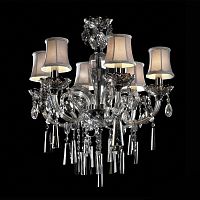 люстра md102743-6a от illuminati прозрачная/бежевая/ хром в Бийске
