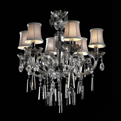 люстра md102743-6a от illuminati прозрачная/бежевая/ хром в Бийске