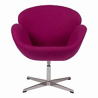 кресло swan chair лиловое в Бийске