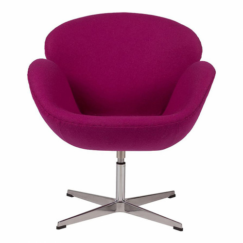 кресло swan chair лиловое в Бийске