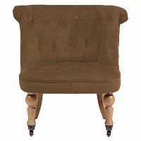 кресло amelie french country chair коричневое в Бийске