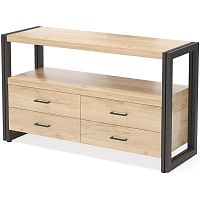 тумба под tv neo loft с 4 ящиками светло-коричневая в Бийске