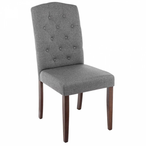 стул деревянный dark walnut / fabric grey в Бийске