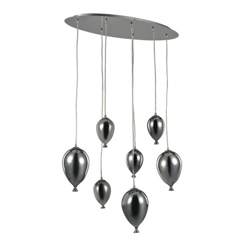 подвесная люстра ideal lux clown sp7 cromo в Бийске