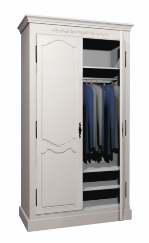 шкаф с полками отдельностоящий марсель молочно-белый в Бийске