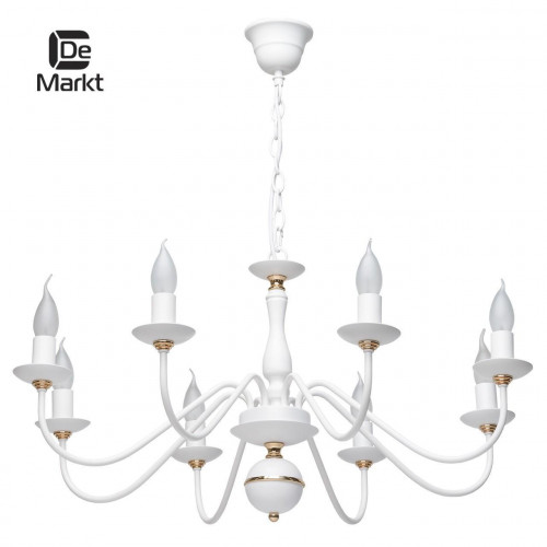 подвесная люстра de markt свеча 301018608 белая в Бийске