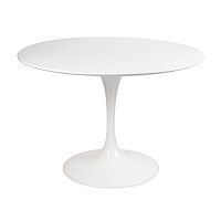 стол eero saarinen style tulip table mdf d100 глянцевый белый в Бийске