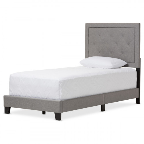 кровать paris linen upholstered gray 90х200 в Бийске