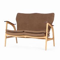 диван fauteuil прямой коричневый в Бийске