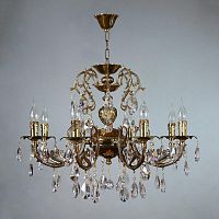 подвесная люстра ambiente alicante 8888/8 pb tear drop бронза в Бийске