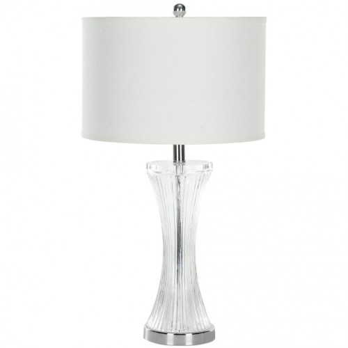 настольная лампа белая на прозрачном основании наоми в Бийске