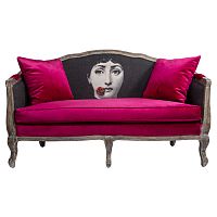 диван «комплимент руж» fornasetti прямой красный с черным в Бийске