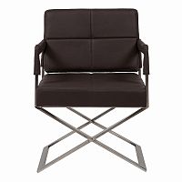 кресло aster x chair темно-коричневое в Бийске