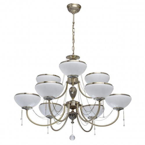 подвесная люстра mw-light фелиция 347019309 белая в Бийске