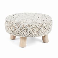 пуф danko footrest манго из дерева белый aa1791j33 от la forma (ex julia grup) в Бийске