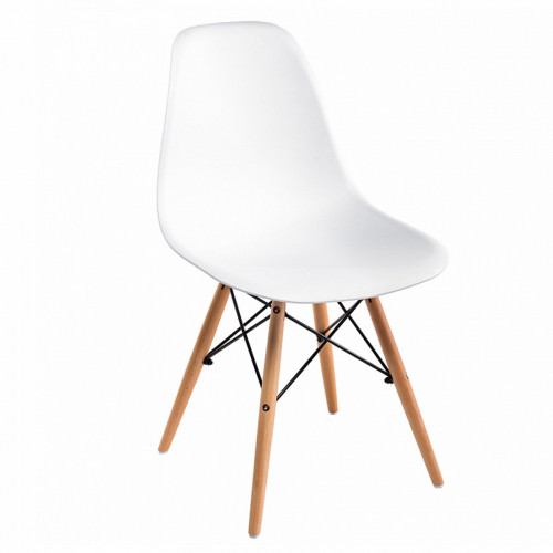 стул деревянный eames pc-015 white в Бийске