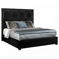 кровать двуспальная 180х200 черная petals queen в Бийске