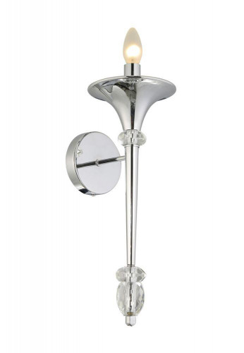 бра crystal lux miracle ap1 chrome в Бийске