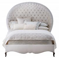 кровать двуспальная 160х200 белая с каретной стяжкой antoinette в Бийске