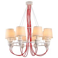 подвесная люстра arte lamp sergio a3325lm-8wh в Бийске