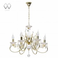 подвесная люстра mw-light свеча 25 301018106 белая в Бийске