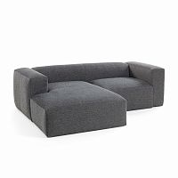 диван блок sofa двухместный левый угол черный от la forma (ex julia grup) в Бийске