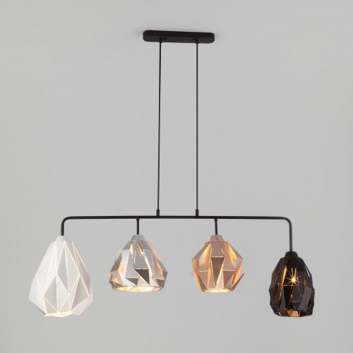 подвесная люстра eurosvet moire 50084/4 черный в Бийске